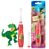  BRUSH-BABY BÀN CHẢI ĐIỆN SÓNG ÂM DÙNG PIN KIDZSONIC (TỪ 3 TUỔI) - DINOSAUR 