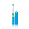  BRUSH-BABY BÀN CHẢI ĐIỆN SÓNG ÂM DÙNG PIN CÓ NẮP ĐẬY GOKIDZ (TỪ 3 TUỔI) - XANH 