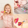  BRUSH-BABY BÀN CHẢI ĐIỆN SÓNG ÂM DÙNG PIN CÓ NẮP ĐẬY GOKIDZ (TỪ 3 TUỔI) - HỒNG 