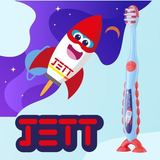  BRUSH-BABY BỘ 2 BÀN CHẢI ĐÁNH RĂNG CHO BÉ FLOSSBRUSH (3 - 6 TUỔI) - JETT ROCKET 