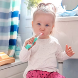  BRUSH-BABY BÀN CHẢI ĐIỆN SÓNG ÂM DÙNG PIN BABYSONIC (0 - 3 TUỔI) - HỒNG 