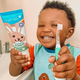  BRUSH-BABY BÀN CHẢI ĐIỆN SÓNG ÂM DÙNG PIN BABYSONIC (0 - 3 TUỔI) - HỒNG 