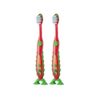  BRUSH-BABY BỘ 2 BÀN CHẢI ĐÁNH RĂNG CHO BÉ FLOSSBRUSH (3 - 6 TUỔI) - DEX DINOSAUR 