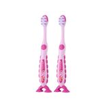  BRUSH-BABY BỘ 2 BÀN CHẢI ĐÁNH RĂNG CHO BÉ FLOSSBRUSH (3 - 6 TUỔI) - FLOSSY UNICORN 
