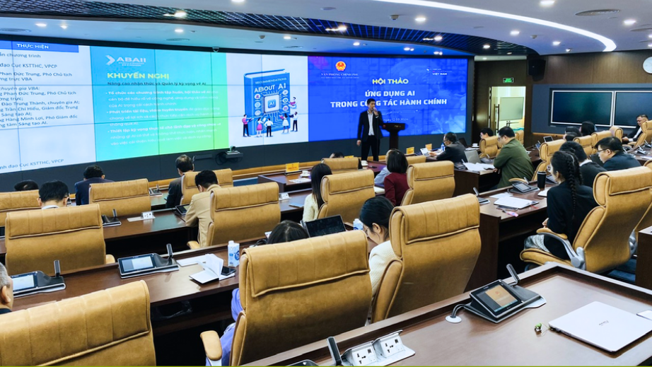  Hội thảo ứng dụng trí tuệ nhân tạo trong công tác hành chính tại Văn phòng Chính phủ 