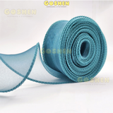  (4cm x Dài 4m) Cuộn Ruy Băng Voan Viền Sóng và Ánh Galaxy, Màu Sắc Trẻ Trung Thắt Nơ,Bó Hoa,Trang Trí Hộp Quà 