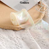  (Ngang 4cm) Cuộn Ruy Băng Voan Đuôi Cá Ánh Galaxy - Loại Đẹp - Không Tưa Lông. 