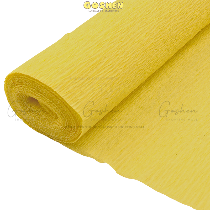  Cuộn Giấy Nhún Làm Hoa (50cm*2m5) , Giấy Nhăn, Cuộn Dài, DIY, Handmade 