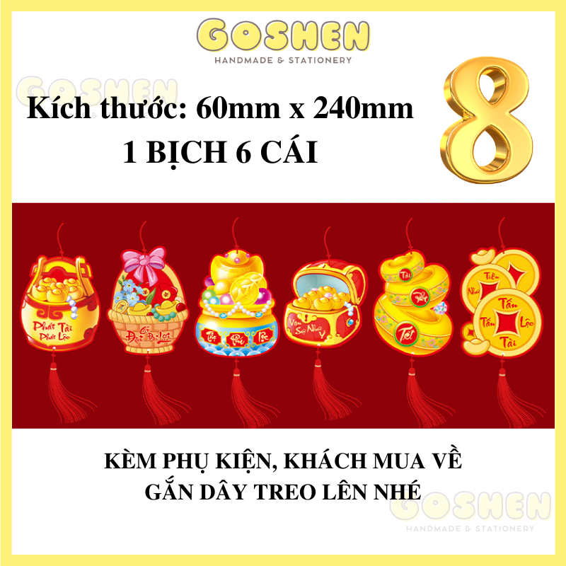  Phụ Kiện Trang Trí Tết, Đào Đông, Hoa Trạng Nguyên, Dây Treo, Liếng Treo Tết Các Loại 