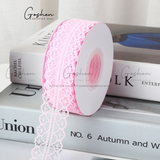  (3cm x Dài 45m) Cuộn Dây Ruy Băng Vải Ren, Khổ 3cm * Cuộn dài 45m, Trang Trí Bó Hoa - Quà Tặng 