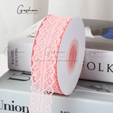  (3cm x Dài 45m) Cuộn Dây Ruy Băng Vải Ren, Khổ 3cm * Cuộn dài 45m, Trang Trí Bó Hoa - Quà Tặng 