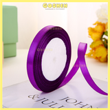  (Ngang 1cm) Ruy Băng Lụa Trơn- Phụ Kiện Làm Hoa, Hoa Giả, Cây Giả, Quà 
