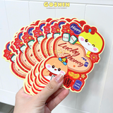  Bao Lì Xì Tết 2025 Chibi Hoạt Hình Dễ Thương Có Phản Quang Cao Cấp 