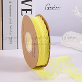  (3cm x Dài 45m) Cuộn Dây Ruy Băng Vải Ren, Khổ 3cm * Cuộn dài 45m, Trang Trí Bó Hoa - Quà Tặng 