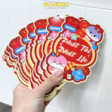  Bao Lì Xì Tết 2025 Chibi Hoạt Hình Dễ Thương Có Phản Quang Cao Cấp 