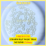  Charm Bông Tuyết, Charm Hạt Ngọc, Chuông, Hộp Quà Phụ Kiện Trang Trí Noel, Giáng Sinh 