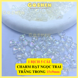 Charm Bông Tuyết, Charm Hạt Ngọc, Chuông, Hộp Quà Phụ Kiện Trang Trí Noel, Giáng Sinh 