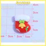  Charm Bông Tuyết, Charm Hạt Ngọc, Chuông, Hộp Quà Phụ Kiện Trang Trí Noel, Giáng Sinh 