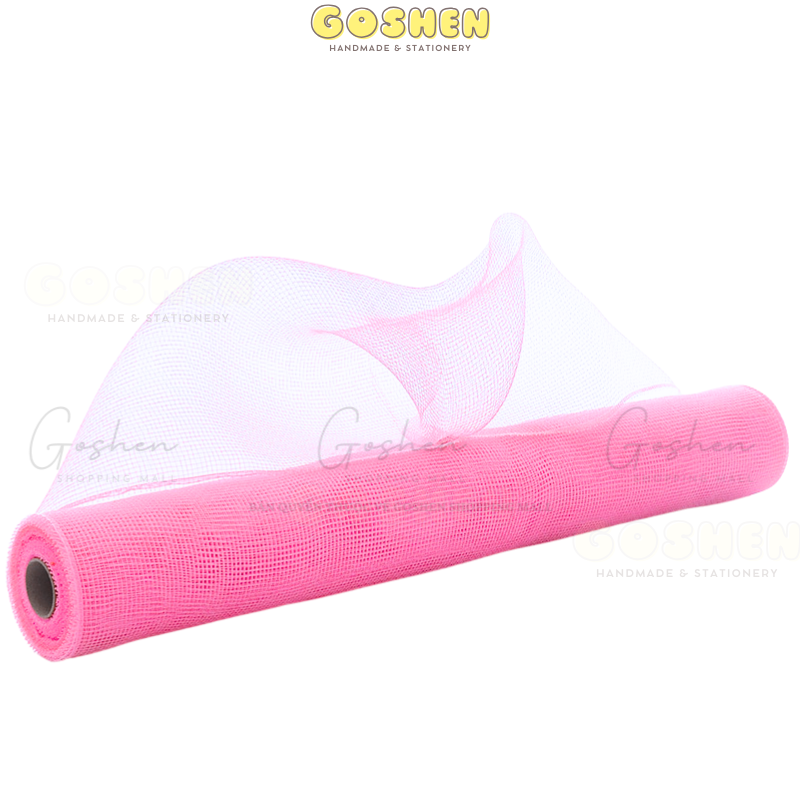  (50cm x 1mét) Cuộn Lưới Thô, Lưới Ô Vuông Nhỏ, Lưới Cứng Gói Hoa, Trang Trí Giỏ Hoa, Giỏ Quà 