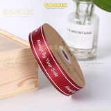  (2,5cm) Cuộn Dây Ruy Băng Lụa Chữ Always By Your Side Trang Trí Làm Nơ Gói Quà, Bó Hoa 