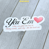  (Lẻ 1 cái) BANNER Theo Even, Nhiều Mẫu Mã, Dày, Cứng Cáp 12cm. 