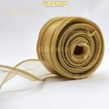  (4cm x Dài 4m) Cuộn Ruy Băng Voan Viền Sóng và Ánh Galaxy, Màu Sắc Trẻ Trung Thắt Nơ,Bó Hoa,Trang Trí Hộp Quà 