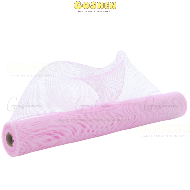  (50cm x 1mét) Cuộn Lưới Thô, Lưới Ô Vuông Nhỏ, Lưới Cứng Gói Hoa, Trang Trí Giỏ Hoa, Giỏ Quà 
