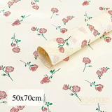  (50cm x 70cm - Khổ Lớn) Giấy Nến Hoạ Tiết Hoa Trang Trí Hộp Quà 