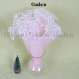  (28cm x Dài 4.5 Mét) Giấy Voan Gói Hoa Viền Ngọc 28cm Sóng Sợi Ren Lưới Bó Hoa Tiệc Quà Tặng 