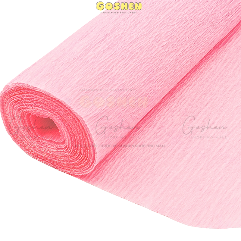  Cuộn Giấy Nhún Làm Hoa (50cm*2m5) , Giấy Nhăn, Cuộn Dài, DIY, Handmade 