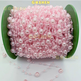  Chuỗi ( Cuộn ) Hạt Trai - Ngọc Trai Nhựa 8mm Nhiều Màu Trang Trí Hoa, Đồ Handmade 