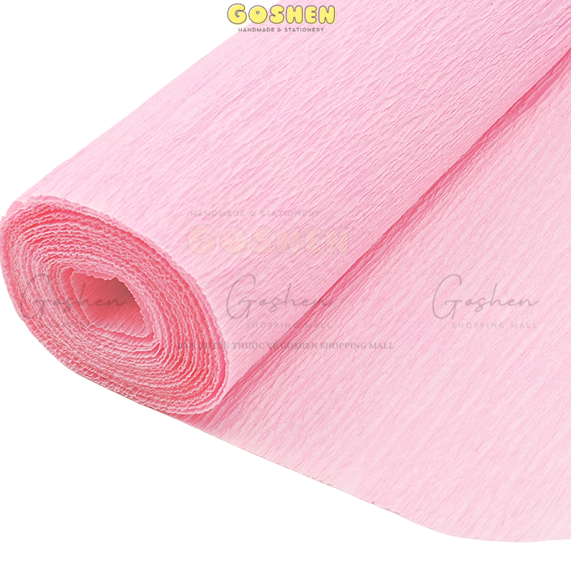  Cuộn Giấy Nhún Làm Hoa (50cm*2m5) , Giấy Nhăn, Cuộn Dài, DIY, Handmade 