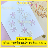  Charm Bông Tuyết, Charm Hạt Ngọc, Chuông, Hộp Quà Phụ Kiện Trang Trí Noel, Giáng Sinh 