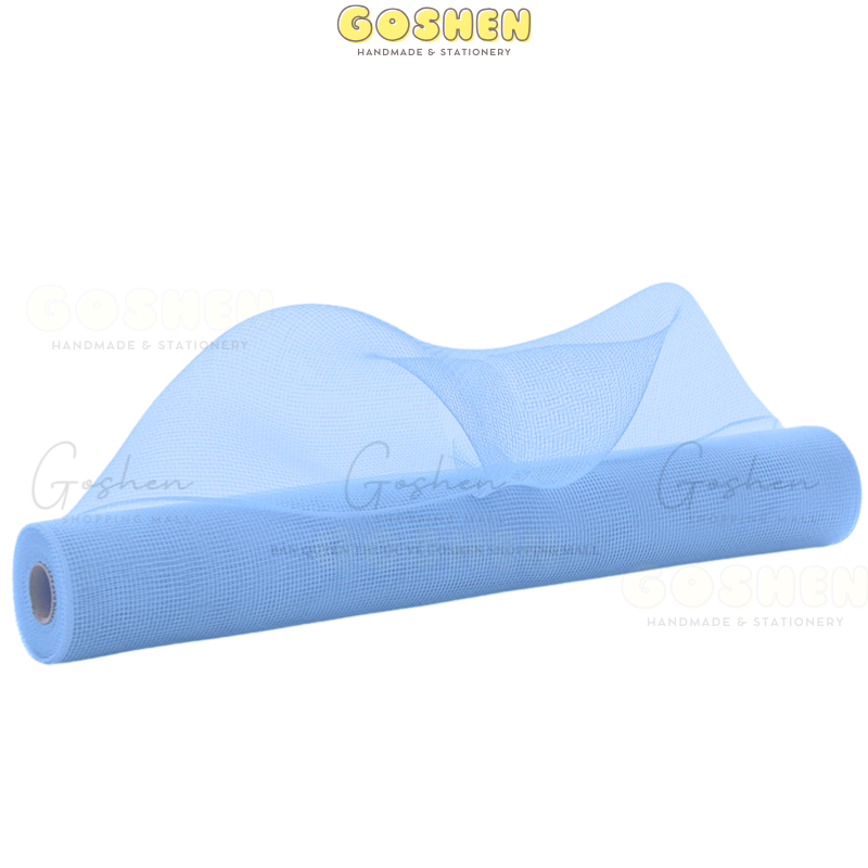  (50cm x 1mét) Cuộn Lưới Thô, Lưới Ô Vuông Nhỏ, Lưới Cứng Gói Hoa, Trang Trí Giỏ Hoa, Giỏ Quà 