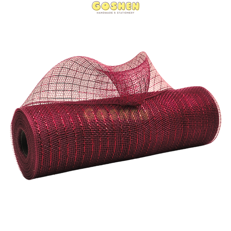  (50cm x 1 mét) Cuộn Lưới Kim Tuyến, Lưới Ánh Kim Gói Hoa, Trang Trí Giỏ Quà, Cây Thông Noel 
