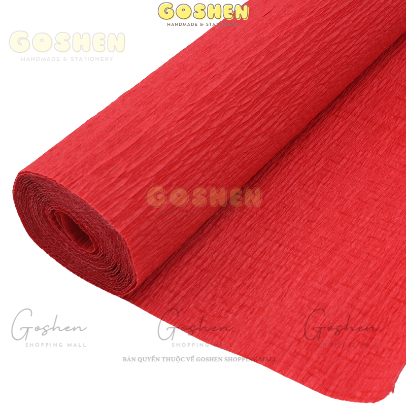  Cuộn Giấy Nhún Làm Hoa (50cm*2m5) , Giấy Nhăn, Cuộn Dài, DIY, Handmade 