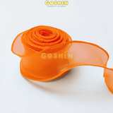  (4cm x Dài 4m) Cuộn Ruy Băng Voan Viền Sóng và Ánh Galaxy, Màu Sắc Trẻ Trung Thắt Nơ,Bó Hoa,Trang Trí Hộp Quà 