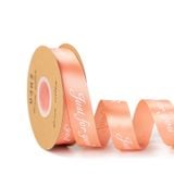  (2.5cm x Dài 45mét) Cuộn Ruy băng Lụa in chữ JUST FOR YOU trang trí hộp quà, bó hoa siêu xinh. 