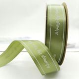  (2,5cm) Cuộn Dây Ruy Băng Lụa Chữ Always By Your Side Trang Trí Làm Nơ Gói Quà, Bó Hoa 