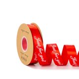  (2.5cm x Dài 45mét) Cuộn Ruy băng Lụa in chữ JUST FOR YOU trang trí hộp quà, bó hoa siêu xinh. 