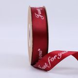  (2.5cm x Dài 45 mét) Cuộn Ruy Băng Lụa Chữ ROMANTIC đủ màu làm nơ, bó hoa, trang trí gói quà tặng siêu sang 