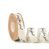  (2.5cm x Dài 45mét) Cuộn Ruy băng Lụa in chữ JUST FOR YOU trang trí hộp quà, bó hoa siêu xinh. 