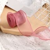  (4cm x Dài 4m) Cuộn Ruy Băng Voan Viền Sóng và Ánh Galaxy, Màu Sắc Trẻ Trung Thắt Nơ,Bó Hoa,Trang Trí Hộp Quà 