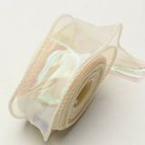  (4cm x Dài 4m) Cuộn Ruy Băng Voan Viền Sóng và Ánh Galaxy, Màu Sắc Trẻ Trung Thắt Nơ,Bó Hoa,Trang Trí Hộp Quà 