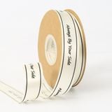  (2,5cm) Cuộn Dây Ruy Băng Lụa Chữ Always By Your Side Trang Trí Làm Nơ Gói Quà, Bó Hoa 