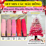  Set Nguyên Liệu Làm Cây Thông Kẽm Nhung Đầy Đủ Phụ Kiện Trang Trí 
