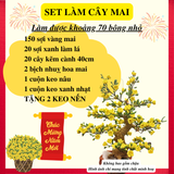  Set Nguyên Liệu Làm Hoa Mai, Hoa Đào, Hoa Sen, Cành Quýt 