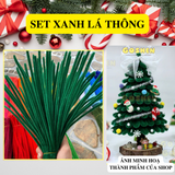  Set Nguyên Liệu Làm Cây Thông Kẽm Nhung Đầy Đủ Phụ Kiện Trang Trí 