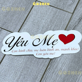  (Lẻ 1 cái) BANNER Theo Even, Nhiều Mẫu Mã, Dày, Cứng Cáp 12cm. 