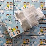  Hộp 50 khẩu trang y tế Bisou trẻ em 4-10 tuổi 4 lớp kháng khuẩn cao cấp 
